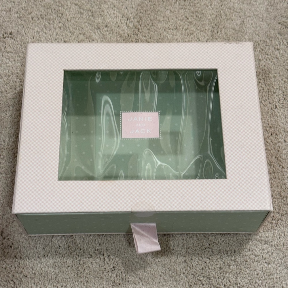 Janie and Jack Mint Green Bath Set
